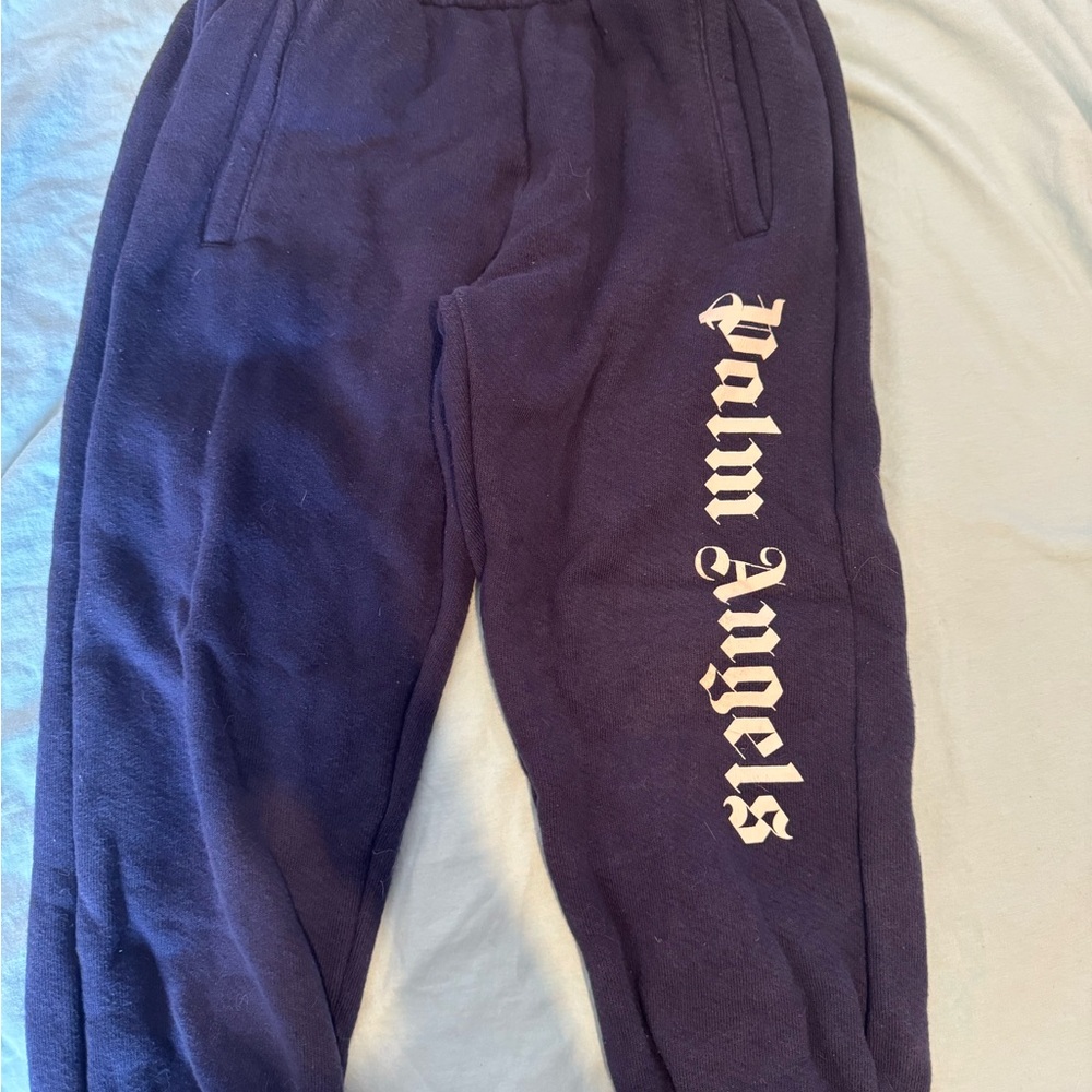 Palm Angels Kids Dark Purple Joggers